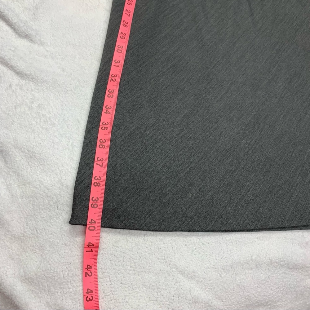 American Living EUC Gray Square Neck Puffed Sleeve Shift Dress size 6 - Picture 10 of 12